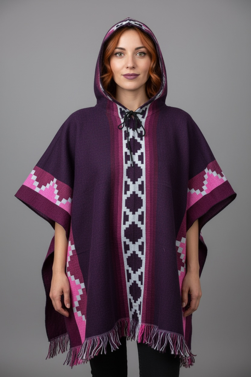 Poncho Andino Geométrico mo