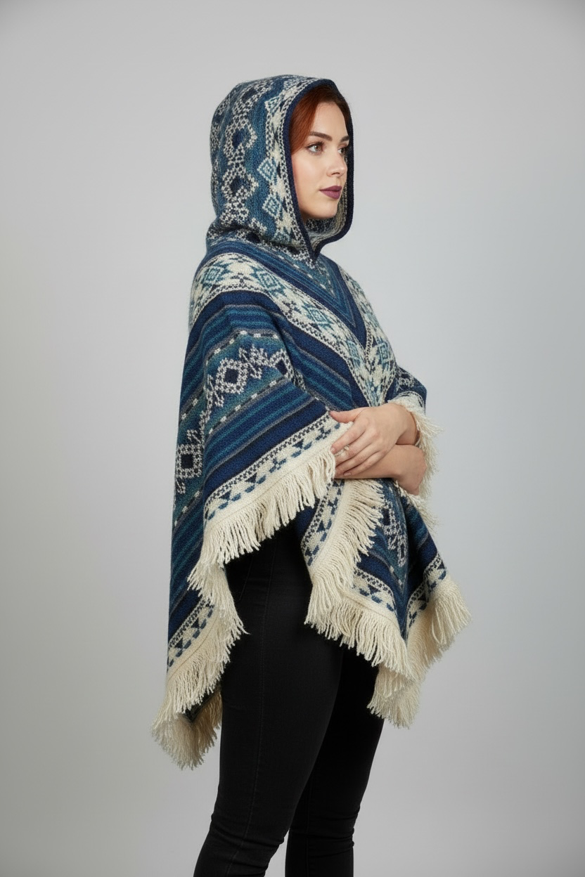 Poncho Andino Geométrico AB