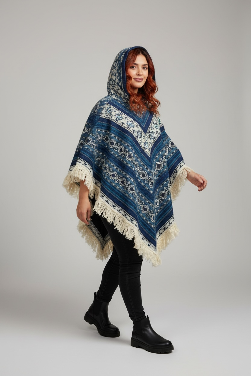 Poncho Andino Geométrico AB