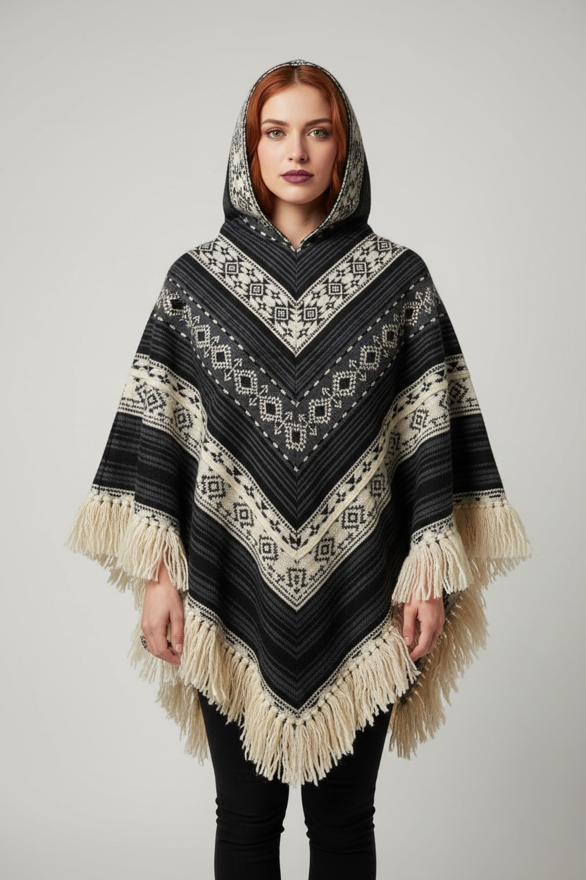 Poncho Andino Geométrico GB