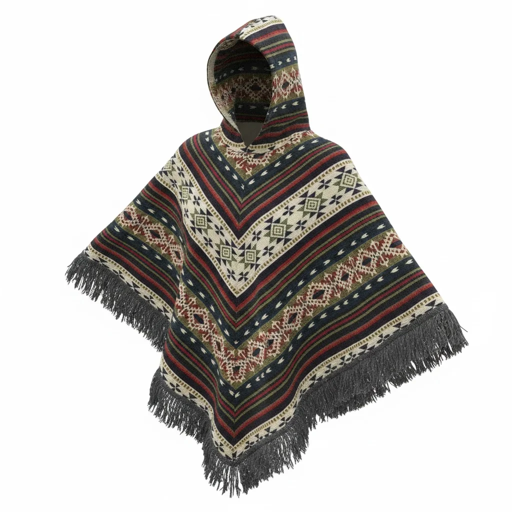 Poncho Andino Geométrico GVB - Imagen 6