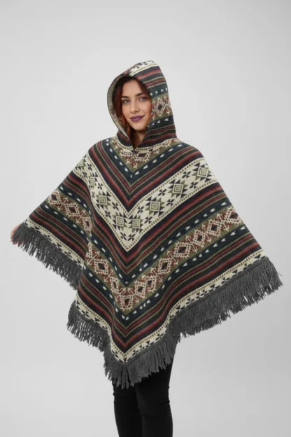 Poncho Andino Geométrico GVB