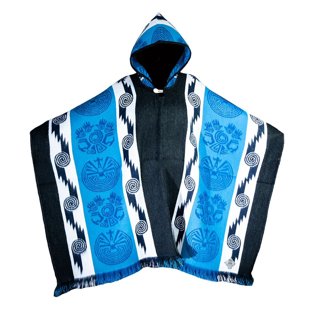Poncho Andino Reversible az - Imagen 2