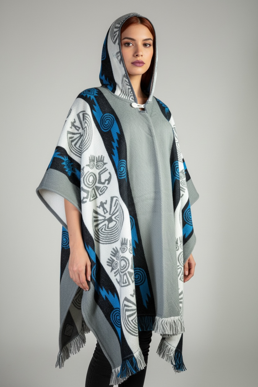 Poncho Andino Reversible ag - Imagen 2