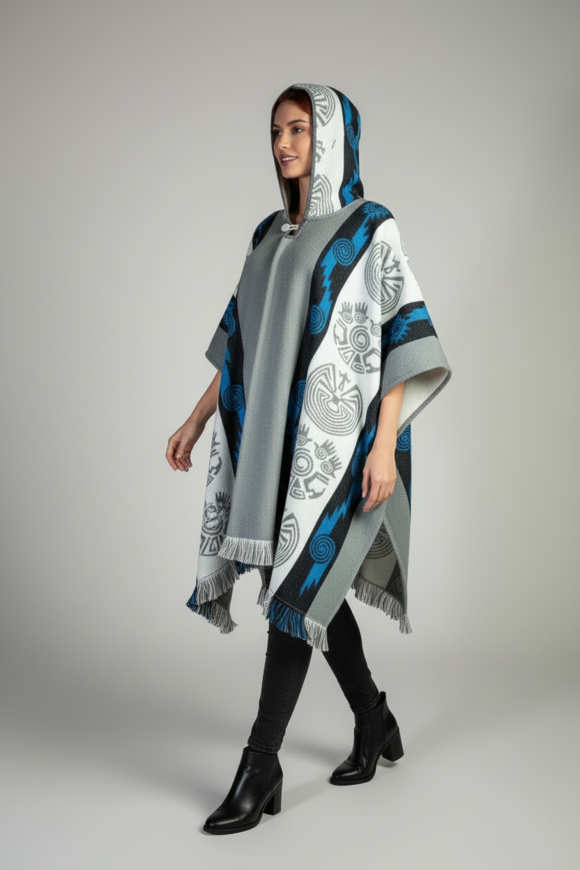 Poncho Andino Reversible ag - Imagen 3