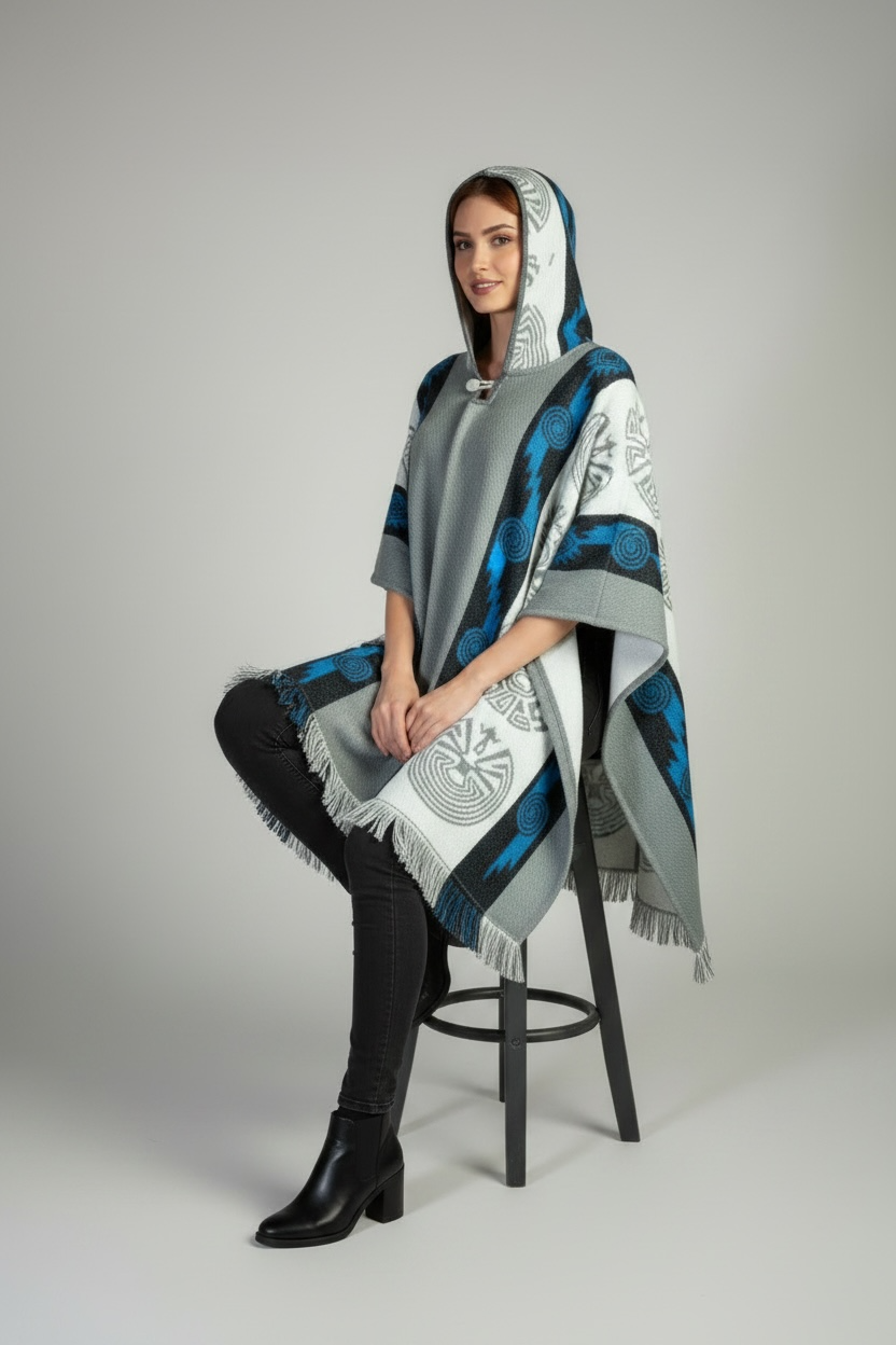 Poncho Andino Reversible ag - Imagen 5