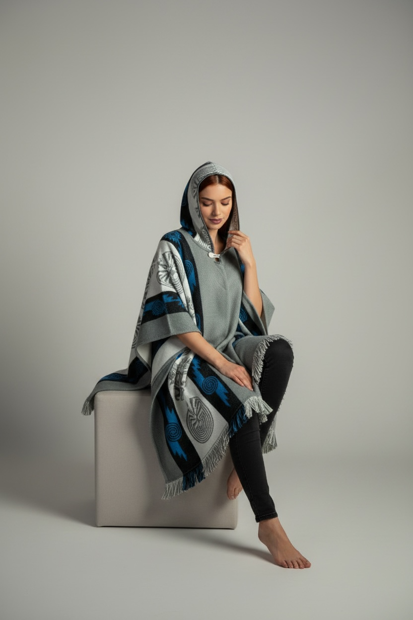 Poncho Andino Reversible ag - Imagen 4