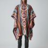 Poncho Andino Geométrico roj