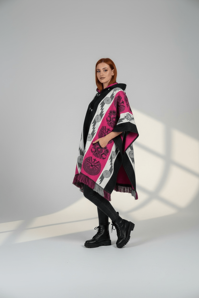 Poncho Andino Rev Ro - Imagen 2