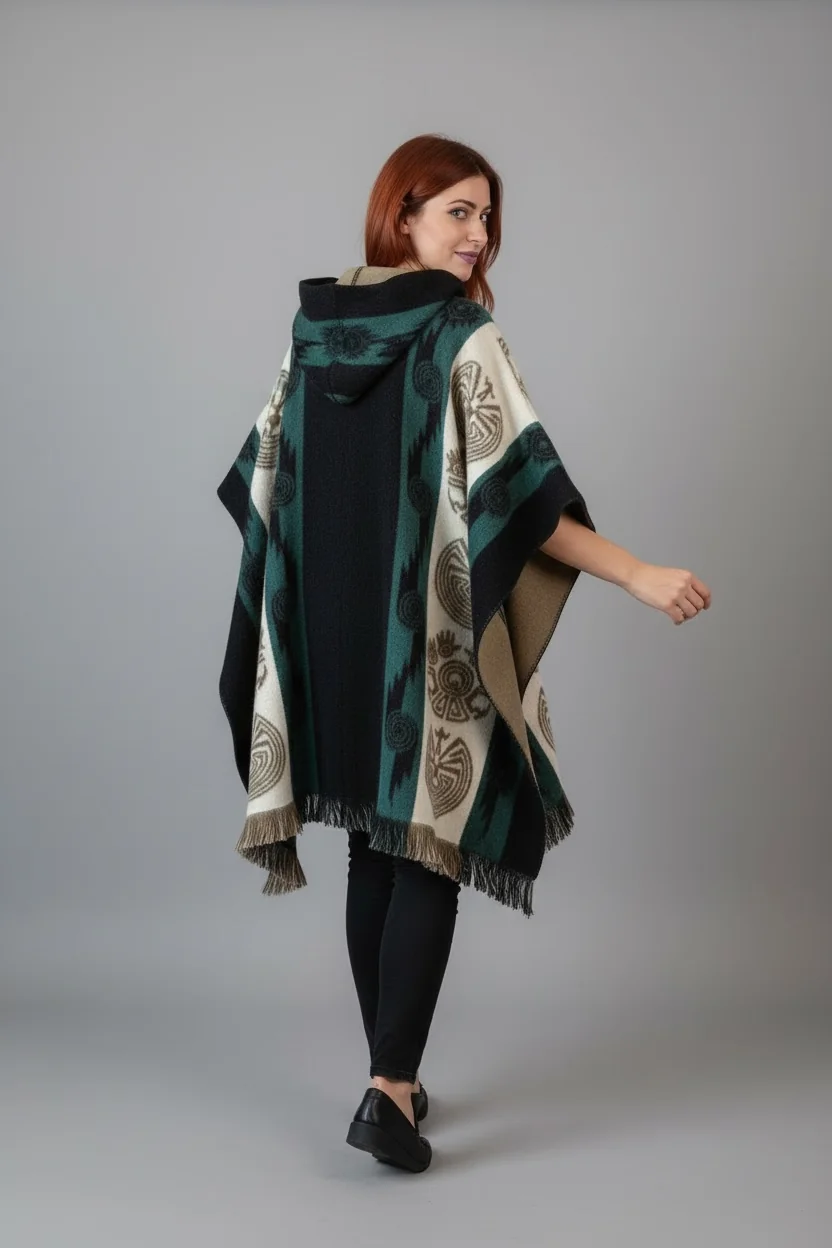Poncho Andino Reversible ve - Imagen 6