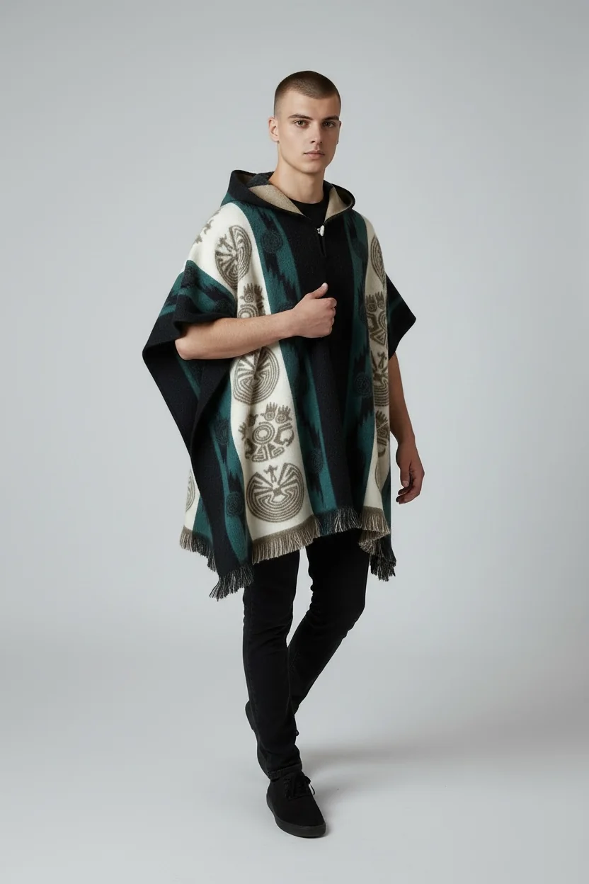 Poncho Andino Reversible ve - Imagen 2