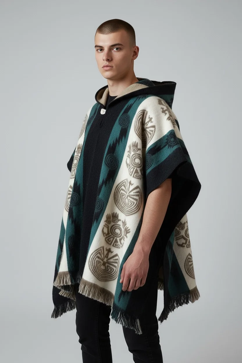 Poncho Andino Reversible ve - Imagen 3