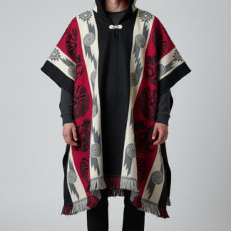 Poncho Andino Rev Rojo