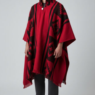 Poncho Andino Cruz Rojo
