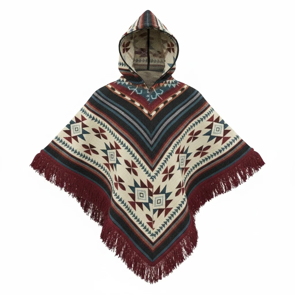 Poncho Andino Geométrico BAB - Imagen 6