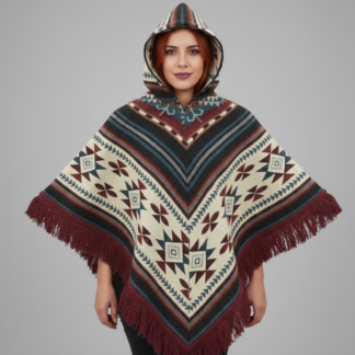 Poncho Andino Geométrico BAB