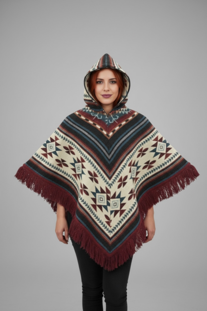 Poncho Andino Geométrico BAB