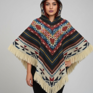 Poncho Andino Geométrico BVB