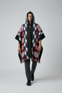 Poncho Andino Rev Azul