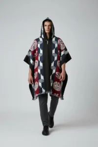 Poncho Andino Rev Azul