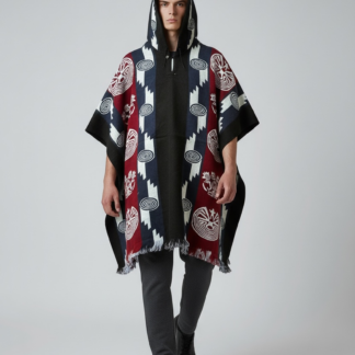 Poncho Andino Rev Azul