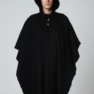 Poncho Andino Coqueado Negro