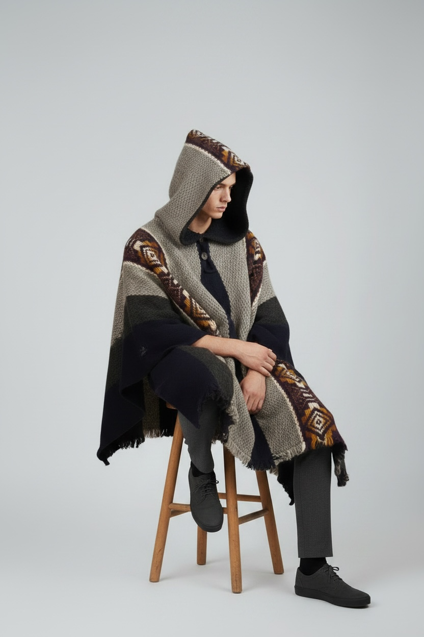 Poncho Andino Coqueado AGC - Imagen 2