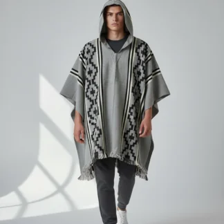 Poncho Andino Cruz Negro Gc