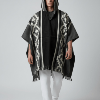 Poncho Andino Cruz Negro Go