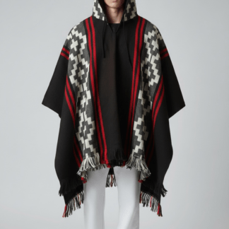 Poncho Andino Cruz Negro b