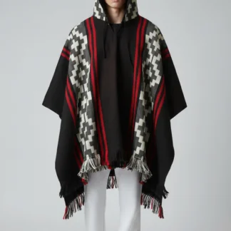 Poncho Andino Cruz Negro b