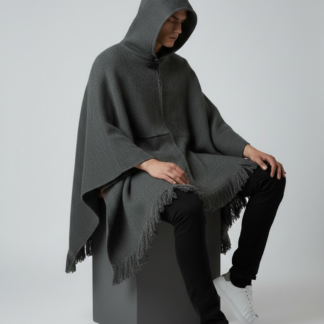 Poncho Andino Coqueado Gris C