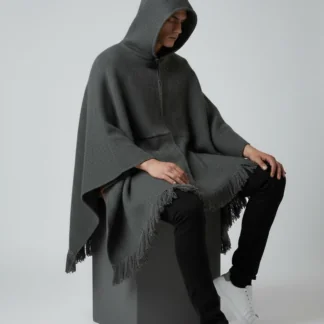 Poncho Andino Coqueado Gris C