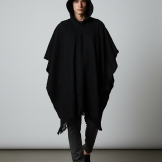 Poncho Andino Coqueado Negro C