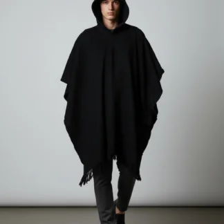 Poncho Andino Coqueado Negro C
