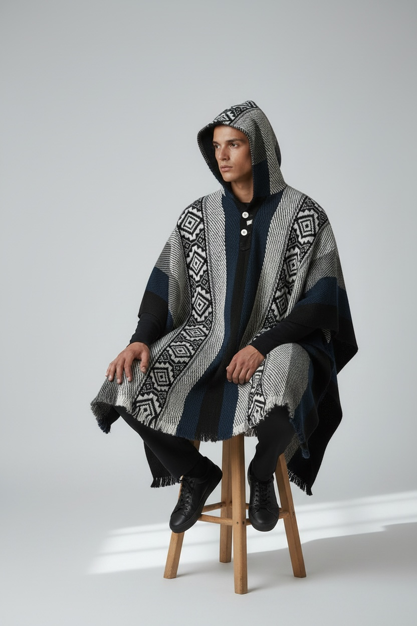 Poncho Andino Coqueado AGN - Imagen 4