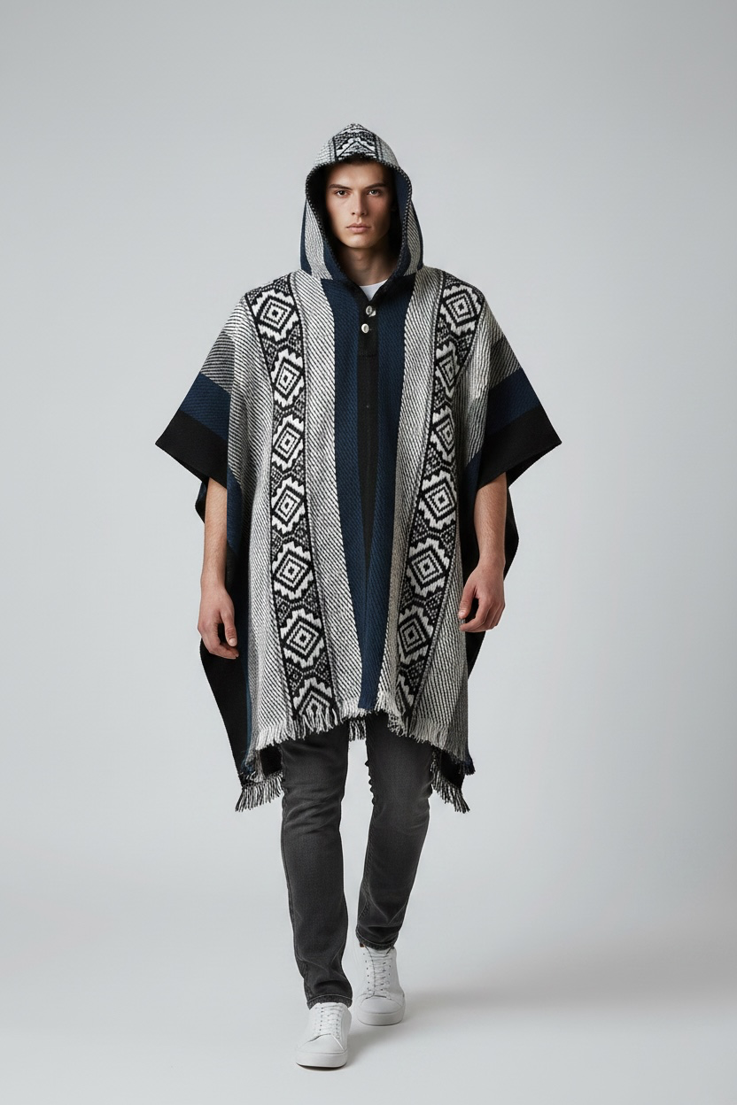 Poncho Andino Coqueado AGN - Imagen 3
