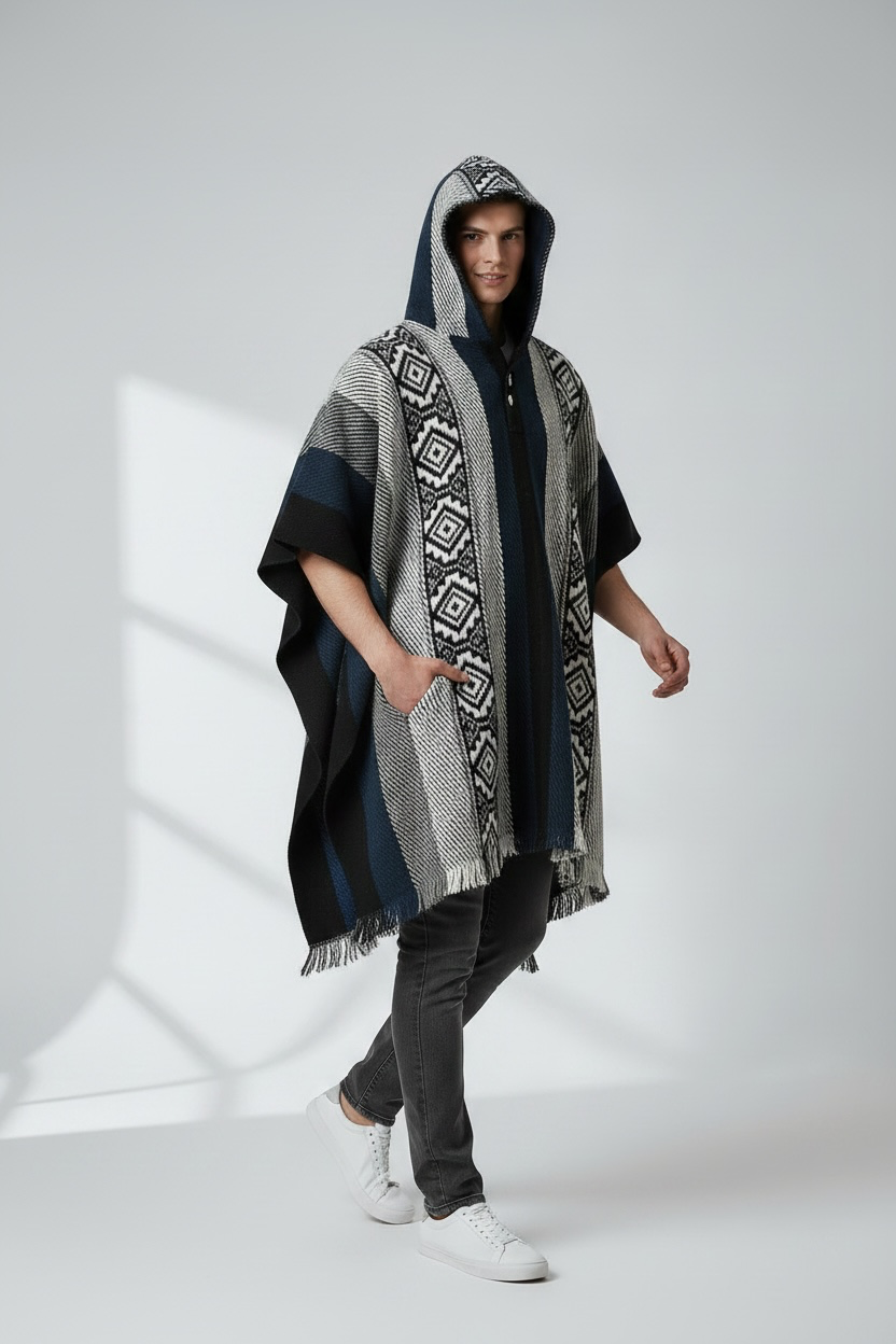 Poncho Andino Coqueado AGN - Imagen 2