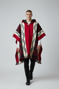 Poncho Andino Rev Rojo B