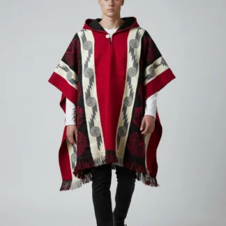 Poncho Andino Rev Rojo B