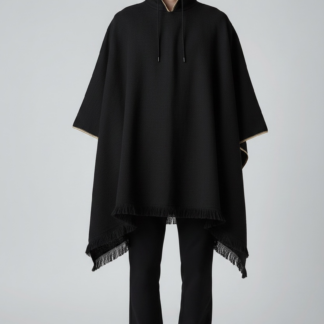 Poncho Andino Coqueado Negro C